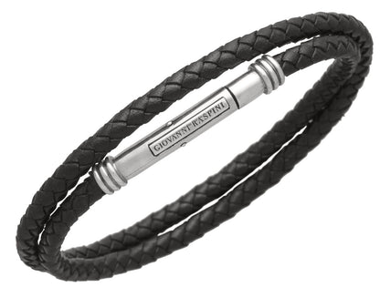 Giovanni Raspini Sterling Silver & Braided Leather Bracelet/Necklace