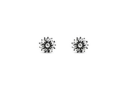 Giovanni Raspini Sterling Silver Daisy Dot Mini Stud Earrings