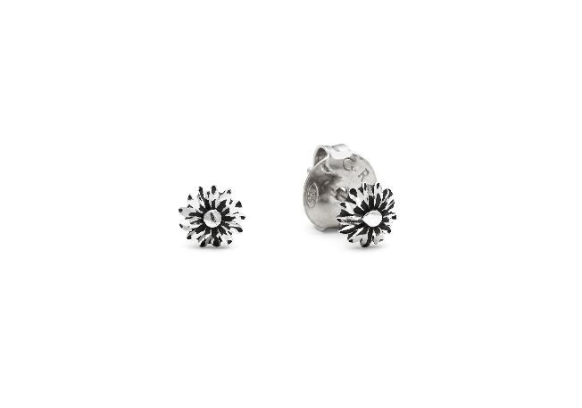 Giovanni Raspini Sterling Silver Daisy Dot Mini Stud Earrings