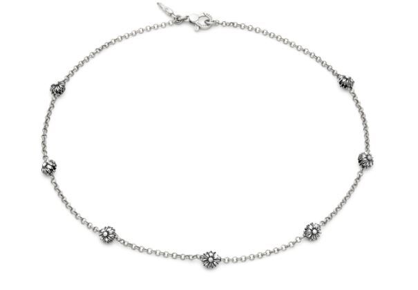 Giovanni Raspini Sterling Silver Daisy Dot Necklace