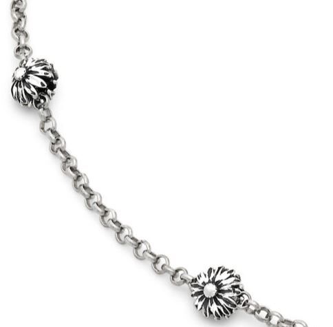 Giovanni Raspini Sterling Silver Daisy Dot Necklace