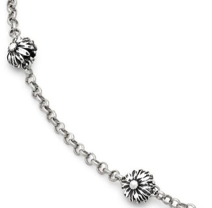 Giovanni Raspini Sterling Silver Daisy Dot Necklace