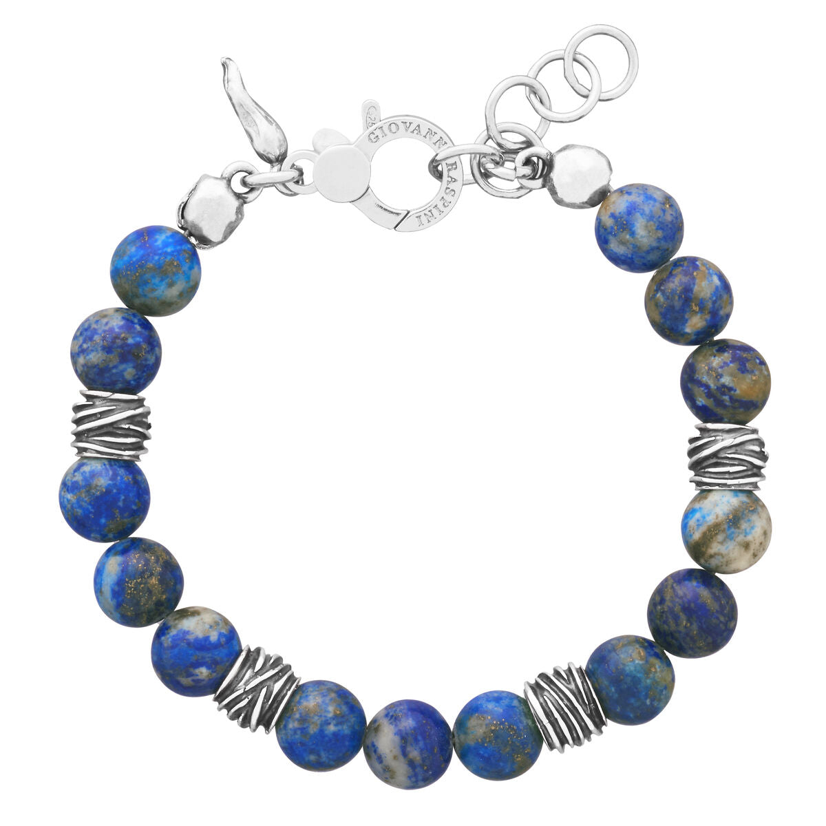 Giovanni Raspini Sterling Silver & Lapis Lazuli Big Tango Bracelet