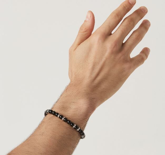 Giovanni Raspini Sterling Silver & Onyx Tango Bracelet