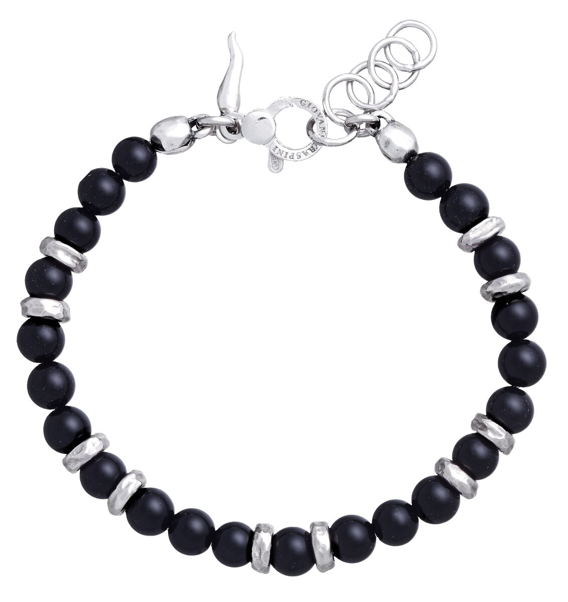 Giovanni Raspini Sterling Silver & Onyx Tango Bracelet
