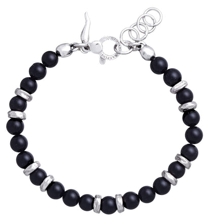Giovanni Raspini Sterling Silver & Onyx Tango Bracelet