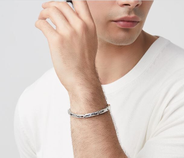 Giovanni Raspini Sterling Silver Smooth Articulated Bracelet