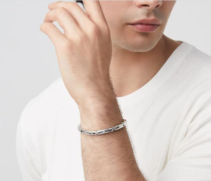 Giovanni Raspini Sterling Silver Smooth Articulated Bracelet