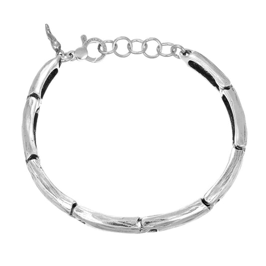 Giovanni Raspini Sterling Silver Smooth Articulated Bracelet