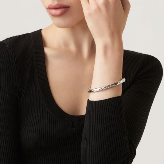Giovanni Raspini Sterling Silver Stone Small Bangle