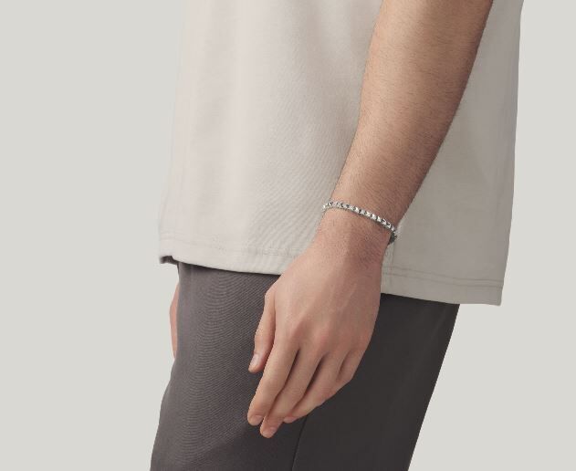 Giovanni Raspini Sterling Silver Studded Small Bracelet