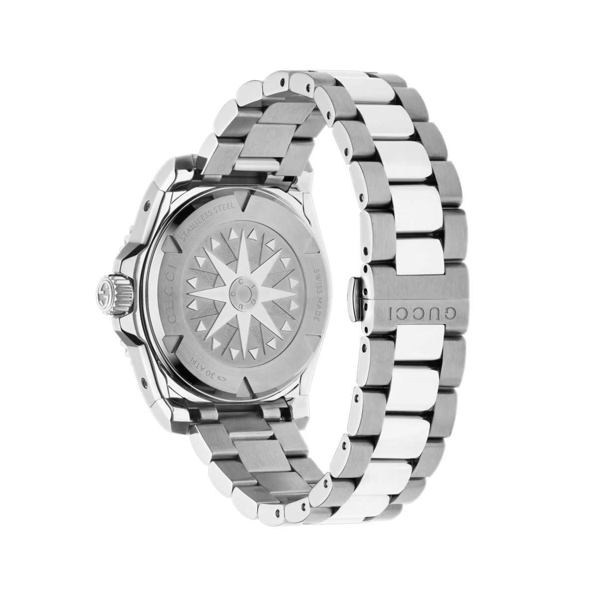 Gucci Dive Black Dial Stainless Steel Mens Watch YA136353A