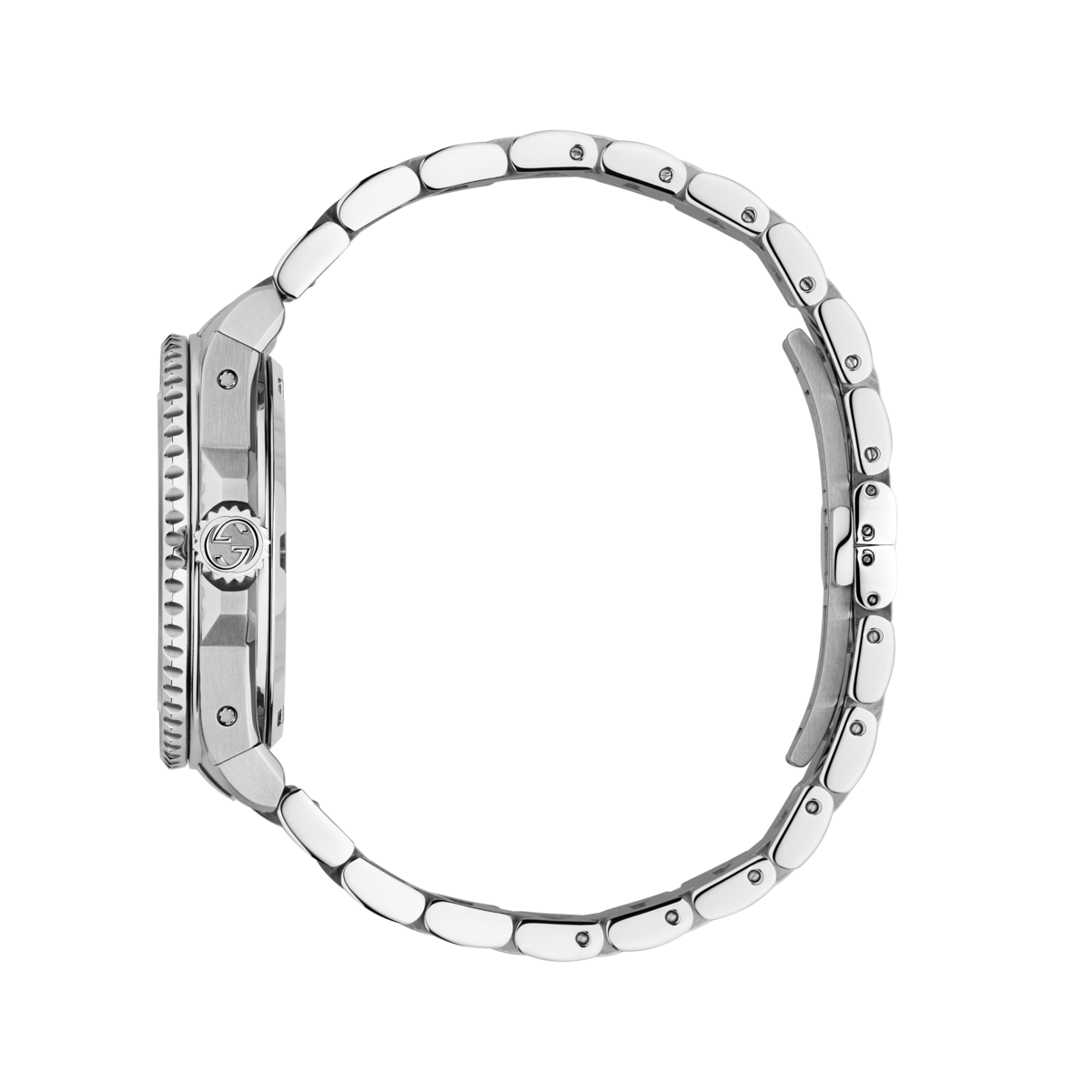 Gucci Dive Black Dial Stainless Steel Mens Watch YA136353A