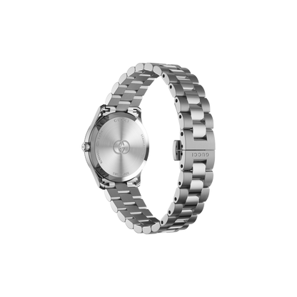 Gucci G-Timeless Pink Mother of Pearl Diamond Set Dial Stainless Steel Womens Quartz Watch YA1265062