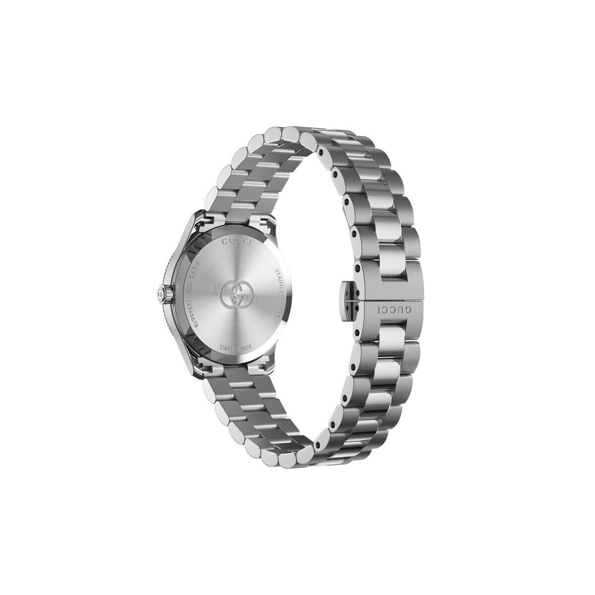 Gucci G-Timeless Pink Dial Stainless Steel Womens Quartz Watch YA1265061