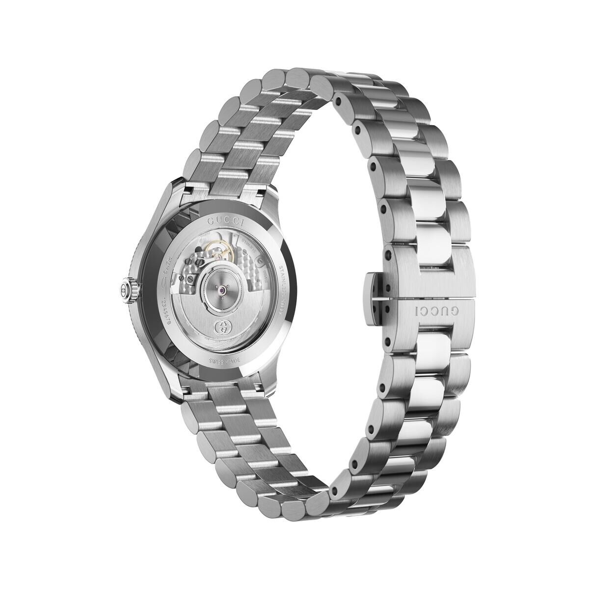 Gucci G-Timeless Silver Dial Two Tone Mens Automatic Watch YA126390