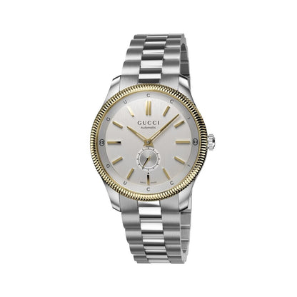 Gucci G-Timeless Silver Dial Two Tone Mens Automatic Watch YA126390