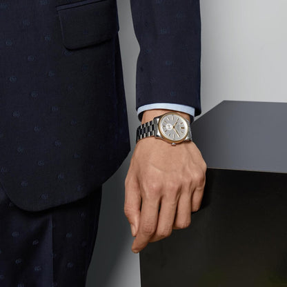 Gucci G-Timeless Silver Dial Two Tone Mens Automatic Watch YA126390