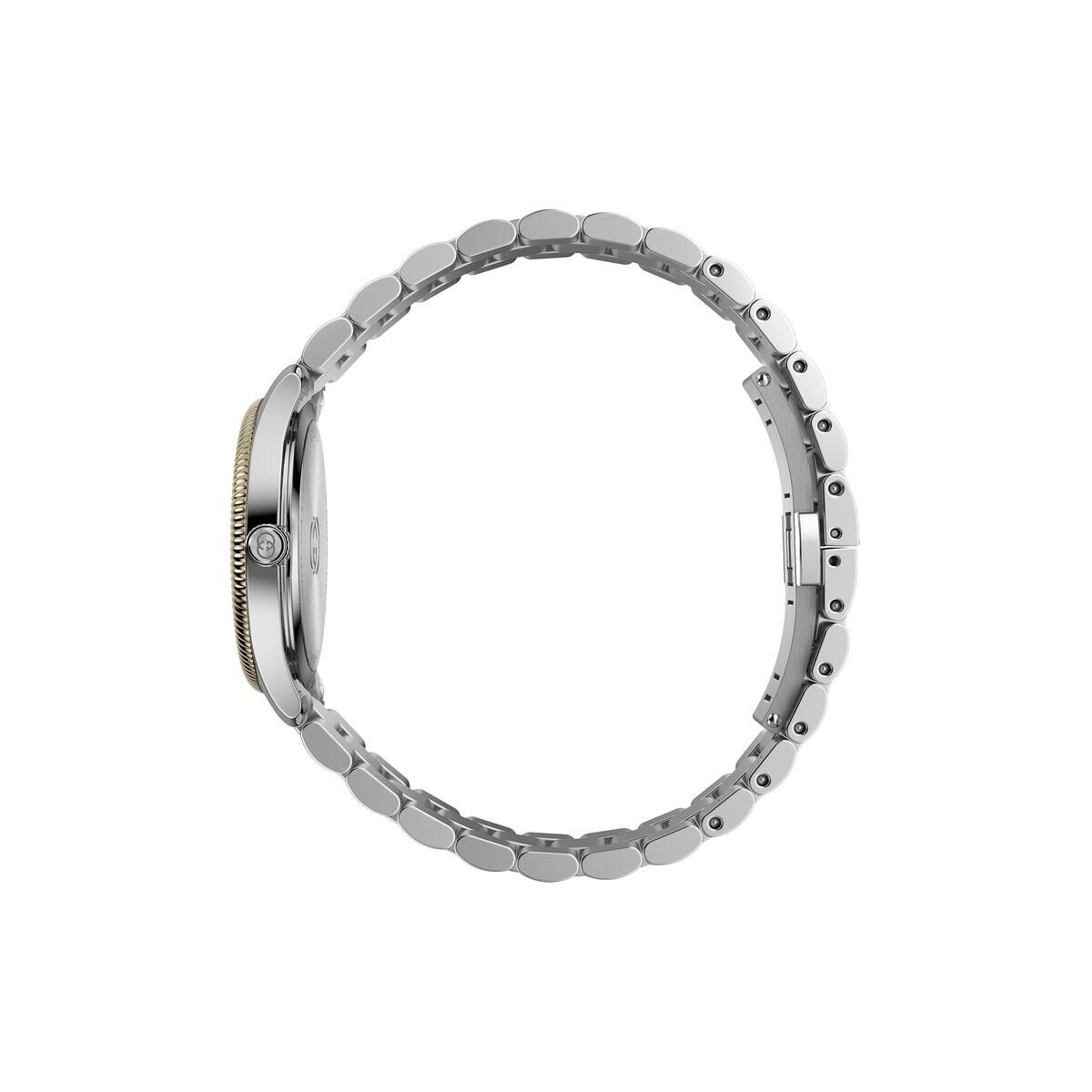 Gucci G-Timeless Silver Dial Two Tone Womens Quartz Watch YA1265063