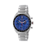 Gucci Interlocking Blue Dial Stainless Steel Mens Quartz Chronograph Watch YA142317