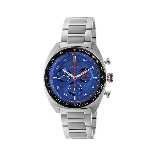 Gucci Interlocking Blue Dial Stainless Steel Mens Quartz