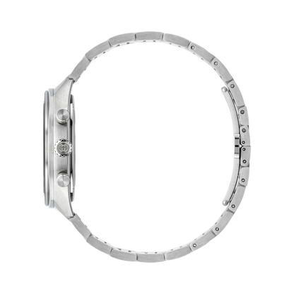 Gucci Interlocking Blue Dial Stainless Steel Mens Quartz Chronograph Watch YA142317