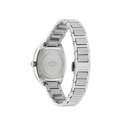 Gucci Interlocking Pink Dial Stainless Steel Womens Quartz Watch YA142511