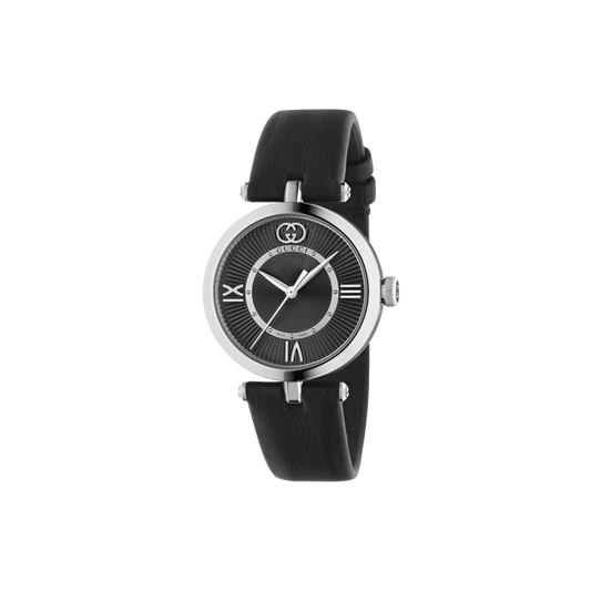 Gucci Model 2000 Black Dial Stainless Steel Ladies Quartz Watch YA167505