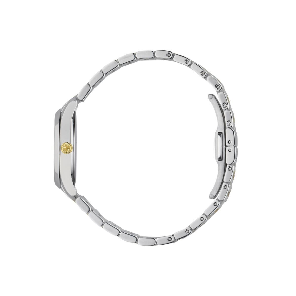 Gucci G-Timeless Feline Silver Dial Two Tone Womens Quartz Watch YA1265016