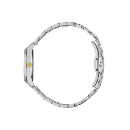 Gucci G-Timeless Feline Silver Dial Two Tone Womens Quartz Watch YA1265016