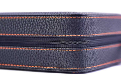 LEANSCHI Black 4 Watch Travel/Storage Zip Pouch Case