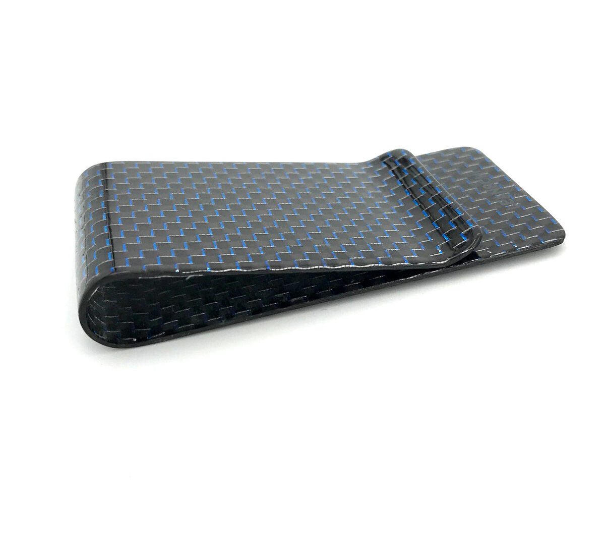 LEANSCHI Blue Carbon Fibre Money Clip