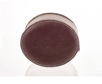 LEANSCHI Brown Single Watch Travel/Storage Roll Case