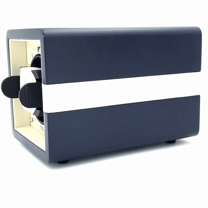 LEANSCHI Matt Blue & Beige Single Winder Watch Winding Box WS01-BLUE