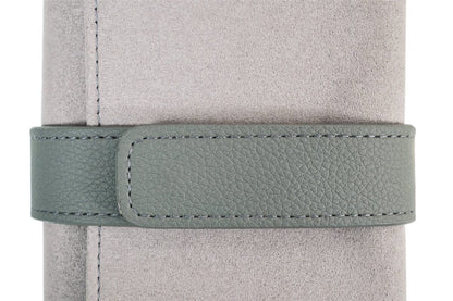 LEANSCHI Mouse Grey Jewellery Roll Travel Pouch Case