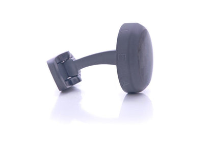 LEANSCHI Stealth DLC Stainless Steel All Black Carbon Fibre T-Bar Cufflinks