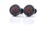LEANSCHI Stealth DLC Stainless Steel  Carbon Fibre T-Bar Cufflinks