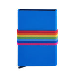 LEANSCHI Tech Wallet V2 "Pride" Blue Aluminium RFID Safe Credit Card Holder