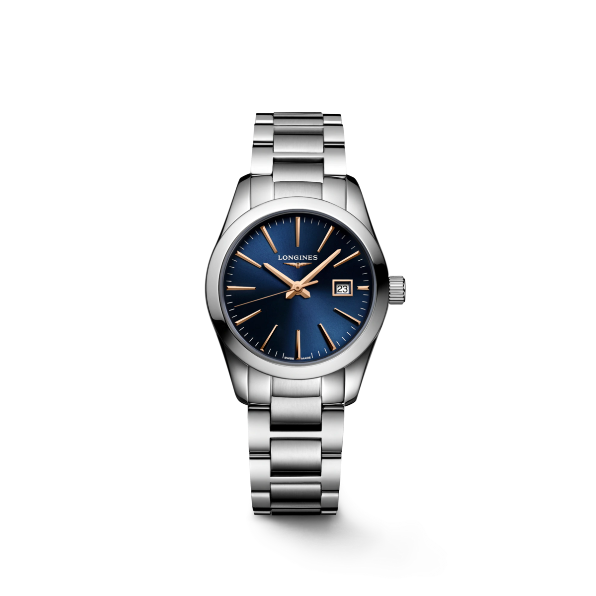 Longines Conquest Classic Blue Dial Stainless Steel Womens Quartz Watch L22864926