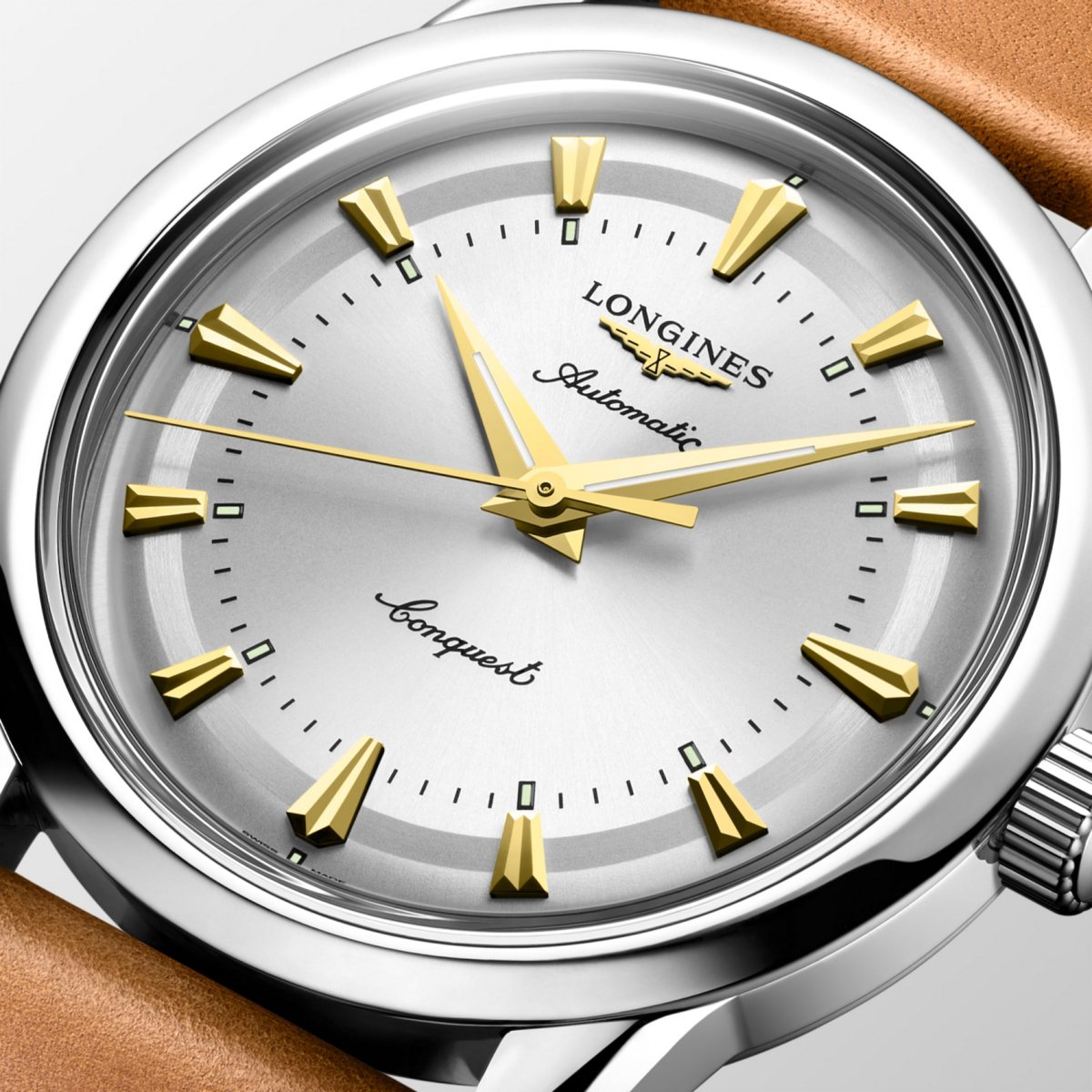 Longines Conquest Heritage Silver Dial Stainless Steel Mens Watch L16494722