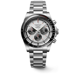 Longines Conquest Silver & Black Panda Dial Stainless Steel Mens Chronograph Watch L38354726