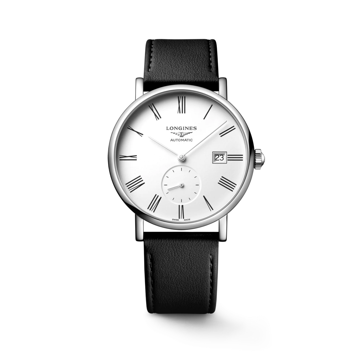 Longines Elegant Collection White Dial Stainless Steel Mens Watch L48124110