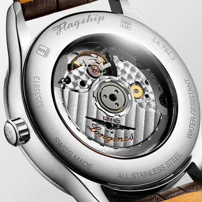 Longines Flagship Beige Dial Stainless Steel Mens Watch L49844792