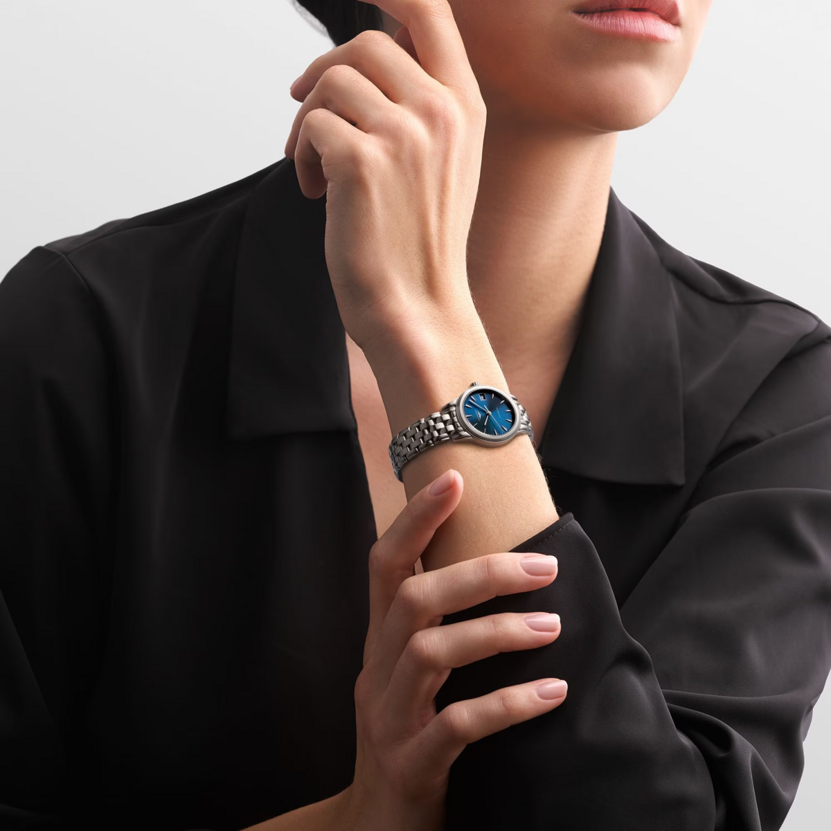 Longines Flagship Blue Dial Stainless Steel Womens Watch L42744926
