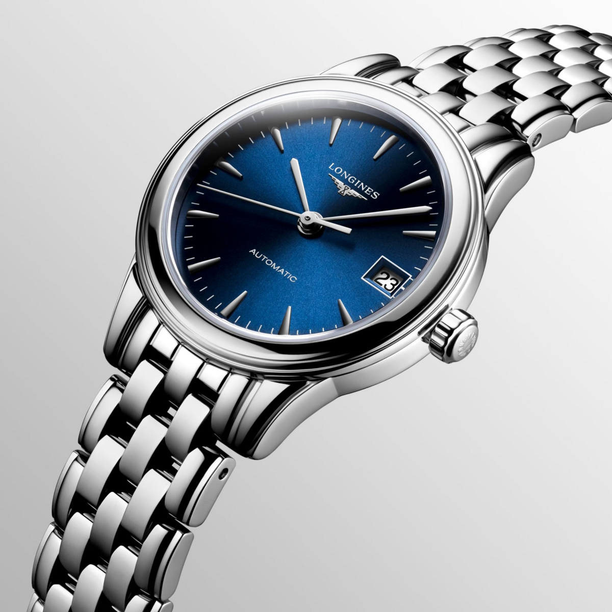 Longines Flagship Blue Dial Stainless Steel Womens Watch L42744926