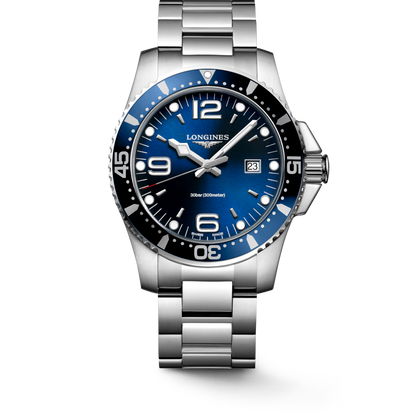 Longines HydroConquest Blue Dial Stainless Steel Mens Quartz Watch L38404966