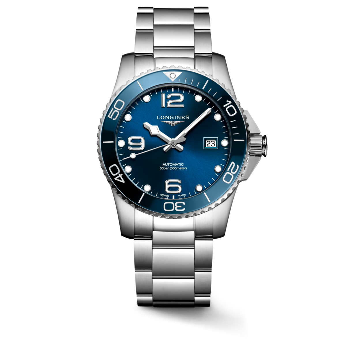Longines HydroConquest Blue Dial Stainless Steel Mens Watch L37814966