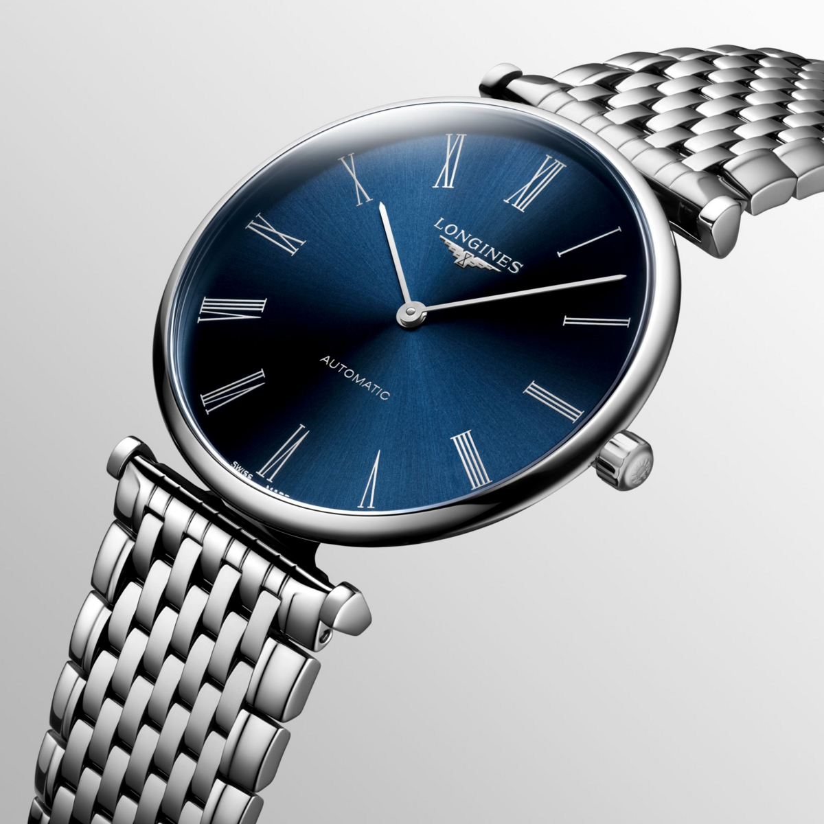 Longines La Grande Classique de Longines Blue Dial Stainless Steel Mens Watch L49184946