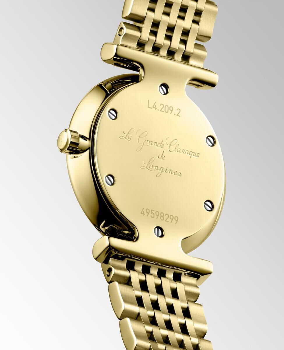 Longines La Grande Classique de Longines Champagne Diamond Set Dial PVD Gold Plated Womens Quartz Watch L42092378