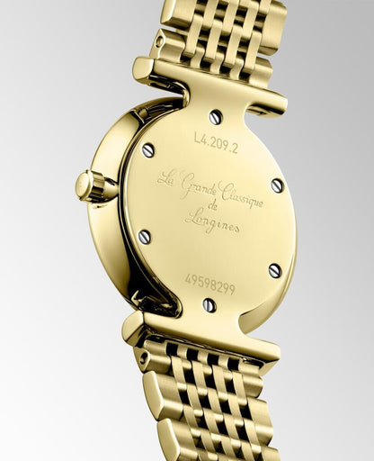 Longines La Grande Classique de Longines Champagne Diamond Set Dial PVD Gold Plated Womens Quartz Watch L42092378